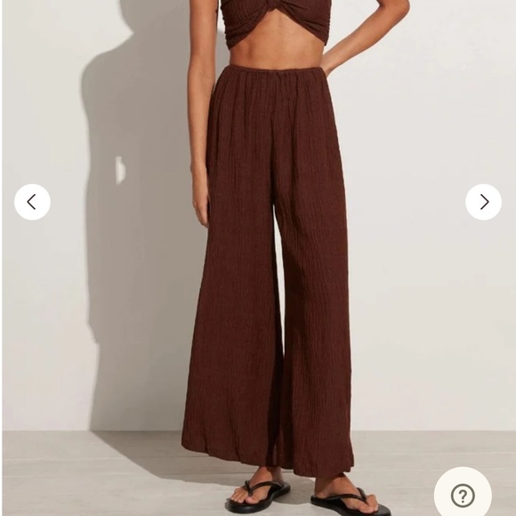 Faithfull the Brand Rupina Pants Chocolate size